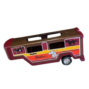 Vintage Nylint Stables Champion Show Horses Trailer Toy Blue Majesty Stables
